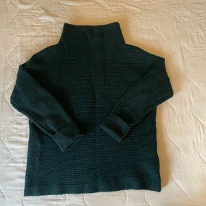 Madewell forest green mockneck Southfield sweater